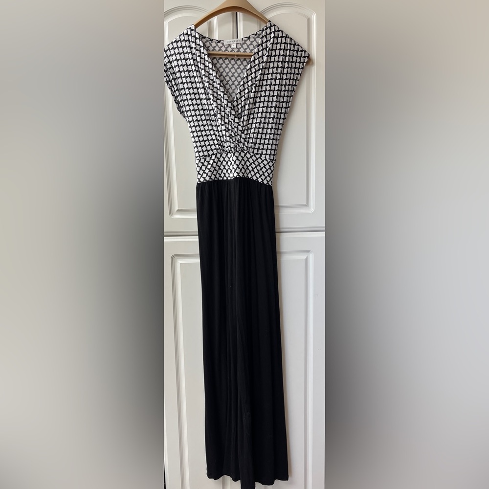 Downeast black and white pants jumpsuit